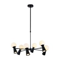 ACA Lighting z�v�sn� sv�tidlo 6xG9+6xGU10 KIMOLOS �ern� kov + b�l� D72X120CM OD94206PB