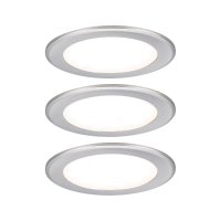 PAULMANN LED vestavná nábytková svítidla 3ks sada kruhové 65mm 3x2,5W 230/12V 3000K kov kartáčovaný PAULMANN LED vestavná nábytková svítidla 3ks sada kruhové 65mm 3x2,5W 230/12V 3000K kov kartáčovaný