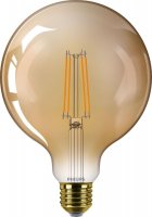 Philips LED filament ��rovka E27 G125 7W (40W) 470lm 1800K nestm�vateln�, jantarov�