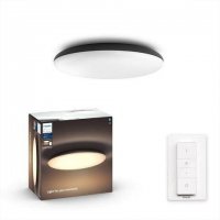 Hue LED White Ambiance Stropní svítidlo Philips Cher BT 8719514341173 33,5W 3000lm 2200-6500K 240V, černé s dálkovým ovladačem a Bluetooth Hue LED White Ambiance Stropní svítidlo Philips Cher BT 8719514341173 33,5W 3000lm 2200-6500K 240V, černé s dálkovým ovladačem a Bluetooth
