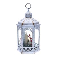 Solight LED v�no�n� lucerna b�l�, 33cm, 3x LED sv��ka, 3x AAA 1V266