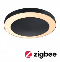 PAULMANN LED stropn� sv�tidlo Smart Home Zigbee Circula soumrakov� senzor nel�k� hmyz IP44 kruhov� 320mm CCT 14W 230V antracit um�l� hmota