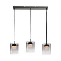 JUST LIGHT LED z�v�sn� sv�tidlo �ern� 3-ramenn� do j�delny, krokov� stm�vateln� 3000K