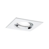 PAULMANN Vestavn� sv�tidlo LED Nova Plus hranat� 1x6W GU10 b�l� mat chrom v�klopn� stm�vateln� 936.74 P 93674