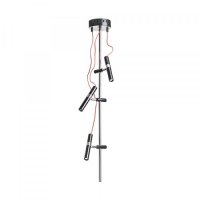 RENDL VIPER III stropn� �ern� chrom 230V LED 3x3W 60� 3000K R12460