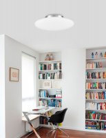 Nova Luce Elegantn� stropn� sv�tidlo Pressione v kombinaci chromu a op�lov�ho skla - 3 x 60 W, pr. 420 mm NV 620441