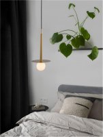 NOVA LUCE závěsné svítidlo PIELO mosazný zlatý kov opálové sklo G9W 1x5W 230V IP20 bez žárovky 9043311 NOVA LUCE závěsné svítidlo PIELO mosazný zlatý kov opálové sklo G9W 1x5W 230V IP20 bez žárovky 9043311