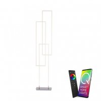 PAUL NEUHAUS Q-INIGO LED stojací svítidlo v barvě oceli s nastavitelnou barvou světla a funkcí stmívání Smart Home ZigBee 2700-5000K PAUL NEUHAUS Q-INIGO LED stojací svítidlo v barvě oceli s nastavitelnou barvou světla a funkcí stmívání Smart Home ZigBee 2700-5000K