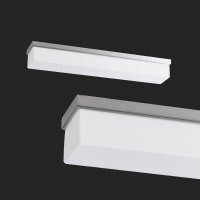 OSMONT SYL51427 SYLVIA 2 stropní/nástěnné skleněné svítidlo nerez broušená / bílá IP44 3000 K 18W LED OSMONT SYL51427 SYLVIA 2 stropní/nástěnné skleněné svítidlo nerez broušená / bílá IP44 3000 K 18W LED