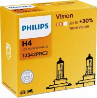 Philips H4 12V 60/55W P43t Vision +30% 2ks 12342PRC2