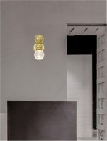 NOVA LUCE n�st�nn� sv�tidlo BRILLE zlat� hlin�k a sklo LED 4W 230V 3200K IP20 9522040