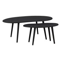 LIVING St�l �ern� 2 velikosti ALORAN 424047