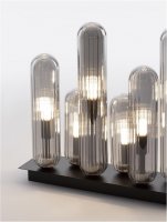 NOVA LUCE stropn� sv�tidlo GUSTAVE lehce kou�ov� �ed� sklo a matn� �ern� G9 6x5W 230V IP20 bez ��rovky 9028854