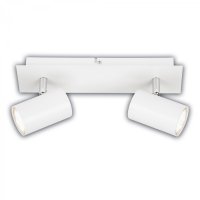 BRILONER Isil A LED stropn� bodov� sv�tidlo, t��da A, 2-ramenn�, 50.000h, nastaviteln�, b�l� 2840026