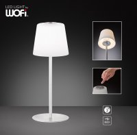 V�PRODEJ VZORKU WOFI Nab�jec� stoln� lampa Genk 1xLED 2W 3000K 230lm b�l� USB