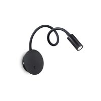 LED N�st�nn� lampa Ideal Lux Focus-2 AP1 nero 203195 3W �ern�