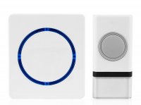 Solight bezdr�tov� zvonek, bateriov�, 200m, b�l� 1L45