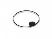 AZzardo HALO stropn� sv�tidlo LED 60W 4800lm 3000-6000K 120cm kulat� IP20, �ern� + ovlada�