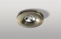 Stropn� z�pustn� bodov� sv�tidlo AZzardo Marika antique brown AZ2209 GU10 1x50W IP20 10cm anticky hn�d�