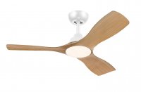 Philips Olas stropn� ventil�tor a sv�tidlo 28W+24W 3000/4300/6500K 106cm b�l� a d�evo