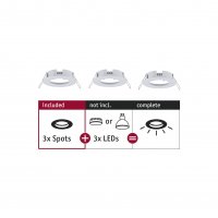 PAULMANN Vestavn� sv�tidlo Choose spot sada 3ks nev�klopn� max. 3x10W b�l� mat 230V 924.80