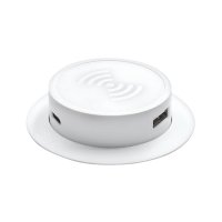 Solight bezdr�tov� 15W + USB A+C 20W PD v�suvn� nab�je�ka, b�l� DC64W-PD20