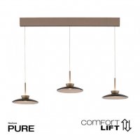 PAUL NEUHAUS LED závěsné svítidlo PURE Moon bronz 3 ramenné nastavitelná výška stmívatelné 2700K PN 2193-97 PAUL NEUHAUS LED závěsné svítidlo PURE Moon bronz 3 ramenné nastavitelná výška stmívatelné 2700K PN 2193-97