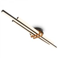 BRILONER Tinka stropn� sv�tidlo 98x16 cm - 30W, 3000lm, LED, tepl� b�l�, �ern� 3951035