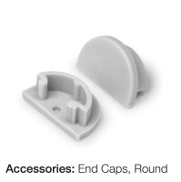 SLC koncovka pro profil Pro L2 kulat� 2x