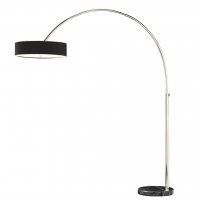 AZzardo stojací oblouková lampa Aruba E27 3x 60W kov / látka / mramor černá AZ0169 AZzardo stojací oblouková lampa Aruba E27 3x 60W kov / látka / mramor černá AZ0169