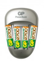 Nabíječka baterií GP Quick 3 + 4xGP 2700 mAh Nabíječka baterií GP Quick 3 + 4xGP 2700 mAh