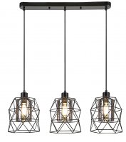 Rabalux z�v�sn� sv�tidlo Emrys E27 3x MAX 40W matn� �ern� 72113