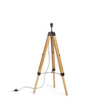 RENDL ALVIS stojanov� podstavec bambus/�ern� 230V E27 15W R14496