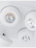 NOVA LUCE bodov� sv�tidlo GON b�l� hlin�k LED 4x5W 230V 3000K IP20 9105203