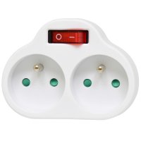 Ecolite 2-z�suvkov� rozbo�ka s vyp�na�em XKFA-2S