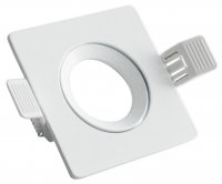 CENTURY KLAK ZAPUŠTĚNÝ ČTVEREC VÝKLOPNÝ 30d pro spot 50mm. BÍLÝ držák pro GU10, včetně patice GU10 CEN KLS-BI CENTURY KLAK ZAPUŠTĚNÝ ČTVEREC VÝKLOPNÝ 30d pro spot 50mm. BÍLÝ držák pro GU10, včetně patice GU10 CEN KLS-BI