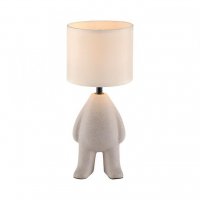 JUST LIGHT stoln� lampa b�ov� stoj�c� postava l�tkov� st�nidlo s ���rov� vyp�na� LD 14191-39