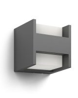 Philips Arbour UltraEfficient venkovní nástěnné LED svítidlo 2x3,8W 800lm 2700K IP44, antracitové Philips Arbour UltraEfficient venkovní nástěnné LED svítidlo 2x3,8W 800lm 2700K IP44, antracitové
