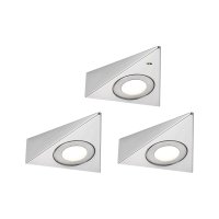 PAULMANN LED podskříňkové svítidlo Trias čidlo přiblížení 3ks sada 3x2,7W 135x132mm 230/12V kov kartáčovaný PAULMANN LED podskříňkové svítidlo Trias čidlo přiblížení 3ks sada 3x2,7W 135x132mm 230/12V kov kartáčovaný