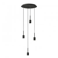 LEDVANCE z�v�sn� sv�tidlo Decor Pendant Needle Plate 4xE27 220-240 V tmav� �ed�