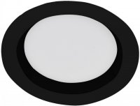 KOHL-LIGHTING LACUS zapu�ten� sv�tidlo �ern� 30W 4000K kruh studen� b�l� K53302.BK.4K