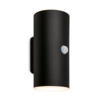 BRILONER Lima LED venkovn� n�st�nn� sv�tidlo, pohybov� �idlo, soumrakov� senzor, nab�jec�, �ern� 3787015