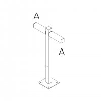 Artemide Walking - stojna 900 - 2x180d hlavy - A 90h T4506C30