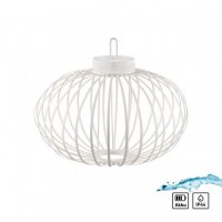 JUST LIGHT LED stoln� lampa pr�m�r 46cm b�l� na baterie USB IP44 stm�vateln� dotykem 2700K LD 19305-16