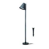 ACA Lighting GU10 venkovn� stojac� sv�tidlo 230V tmav� �ed� IP65 MAX.20W se z�pichem i z�kladnou LG2134G-600