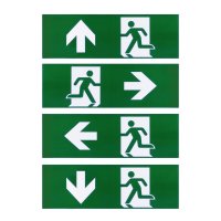 BIG WHITE (SLV) P-LIGHT sada 4 ks, f�lie s piktogramem, �: 10 v: 30 cm, zelen� 1010499