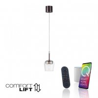 PAUL NEUHAUS LED z�v�sn� sv�tidlo Q-KON 1-ramenn� st��brn� Smart Home s aplikac� ZigBee 2700-5000K PN 2741-21