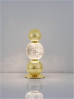 NOVA LUCE stoln� lampa BRILLE zlat� hlin�k a sklo LED 4W 230V 3200K IP20 9522030