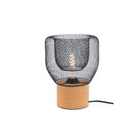 ACA Lighting stoln� lampa 1XE27 korek+�ern� kovov� D22XH27CM MARACU GN51T121CB