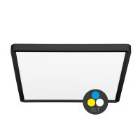 Ecolite LED sv�tidlo �tverec 32W 40cm CCT 3840lm IP40 �ern� lem W008S-CCT/32W/CR